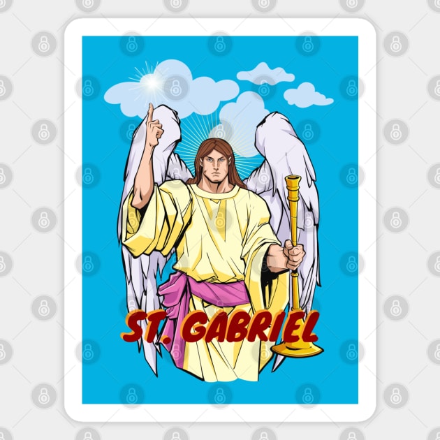 St. Gabriel Archangel 2 Magnet by stadia-60-west